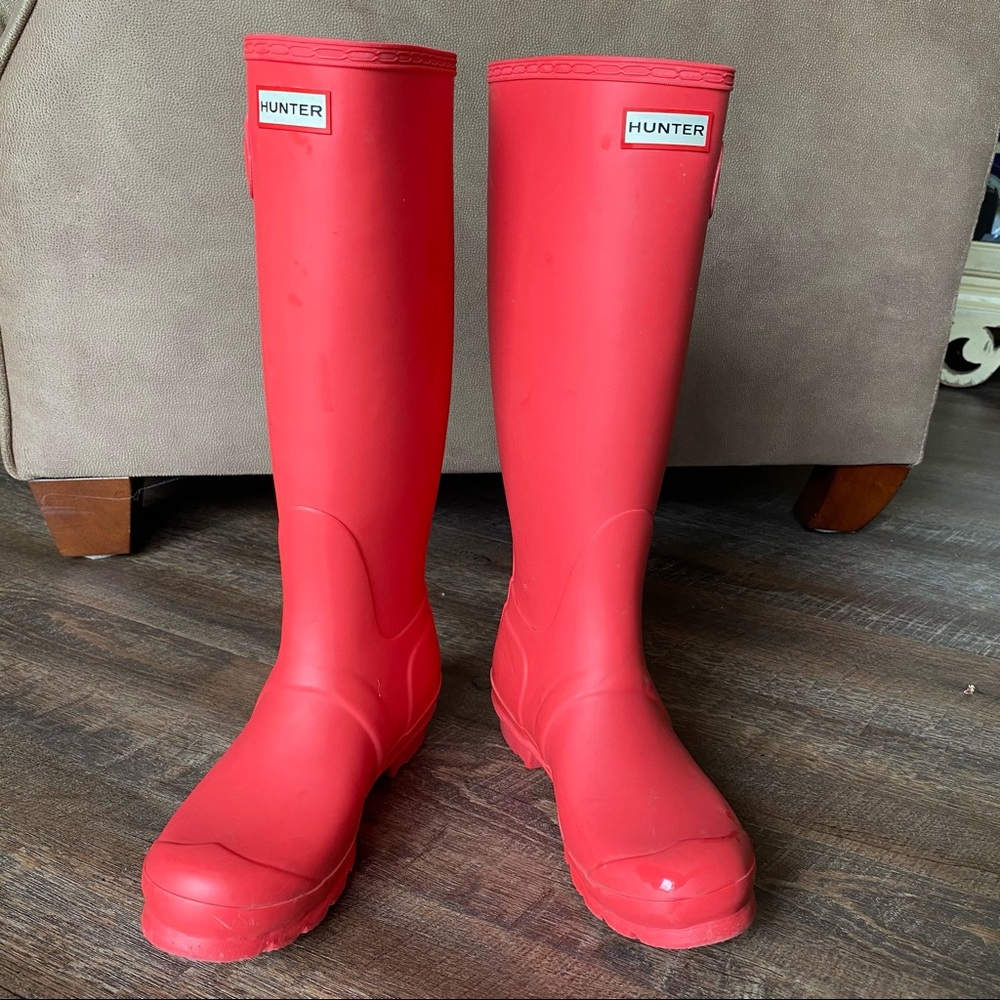 Coral Tall Hunter Boots